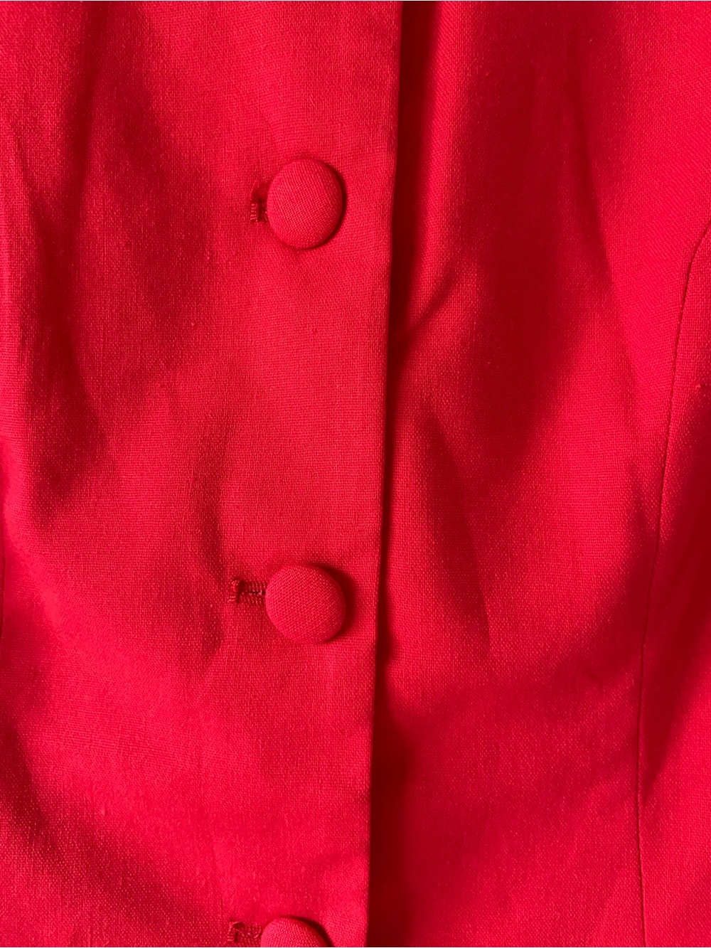Commense Red Sleeveless Longline Vest Blazer Size M - Picture 6 of 12
